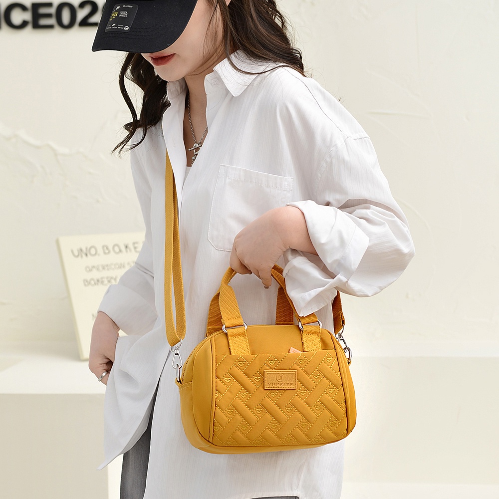 Túi Đeo Vai Bằng Vải Nylon Thêu Họa Tiết Phong Cách Mới Đa Chức Năng Cho Nữ