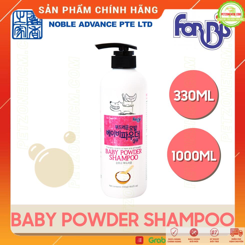 Sữa tắm cho chó con Forcans  FREESHIP Baby Powder  Forbis 550ml - Dầu gội dưỡng da và lông  cho chó con Hàn Quốc