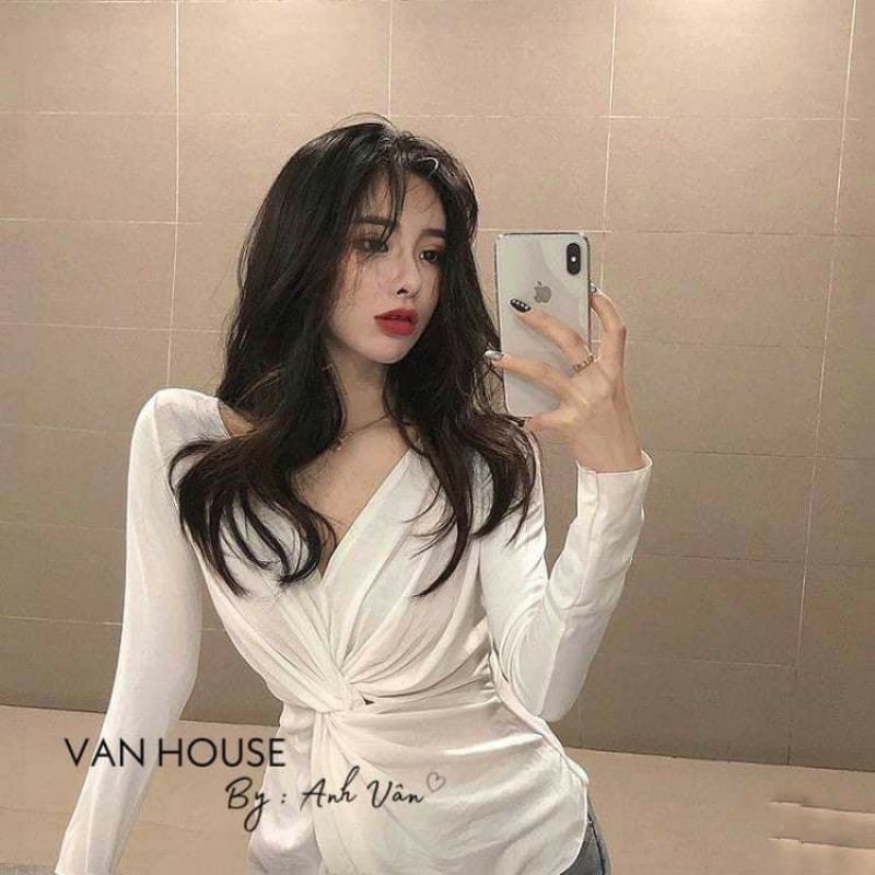 💋💋Áo dài tay xoắn eo neww✨✨✨