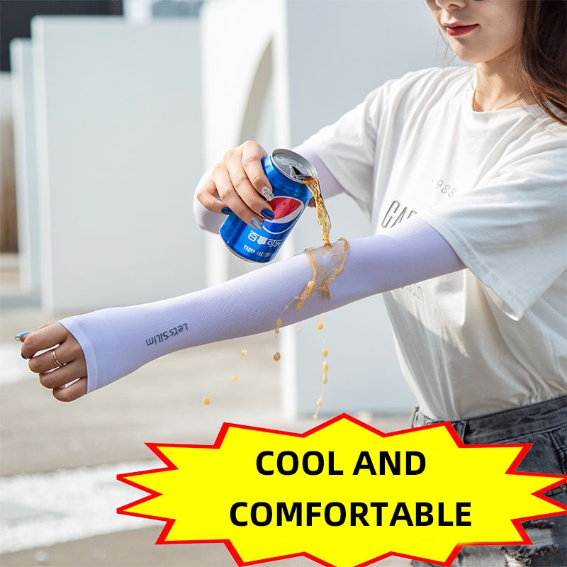 Găng Tay Chống Nắng Bằng Lụa Lạnh Mỏng Phong Cách Hàn Quốc Cho Nữ