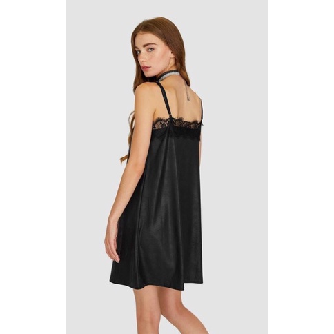 Đầm mini ren slip on