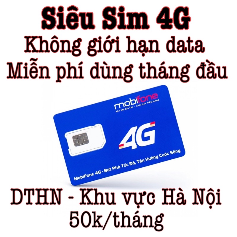 [Sẵn 3 tháng] Siêu sim data 4G 3DTHN