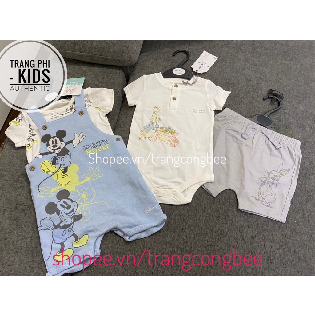 (Hàng auht) Set yếm Mickey TU UK chính hãng sẵn sale
