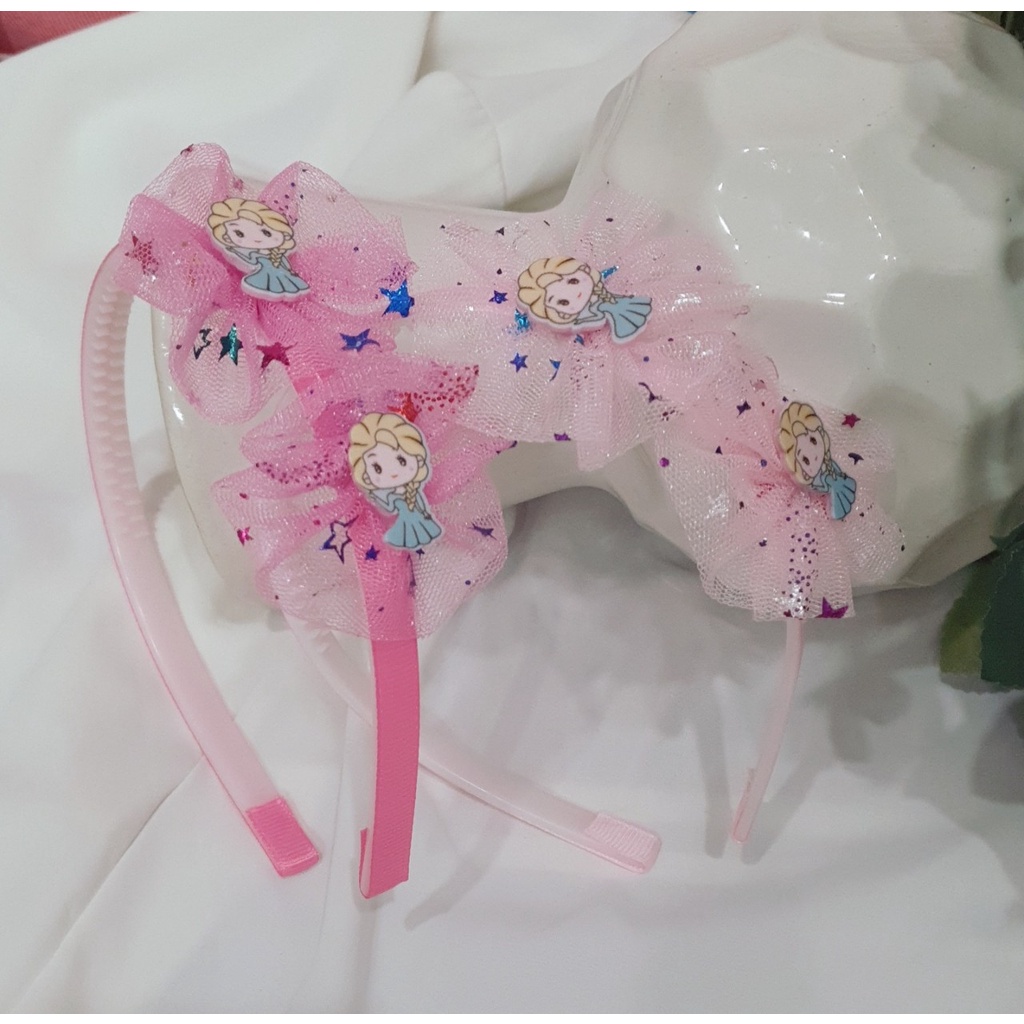 [MẪU HOT HIT] Xước Bờm Cài Tóc Voan Phối hoạt hình Đáng Yêu Cho Bé, Xược tóc, Băng Đô Bé Gái.