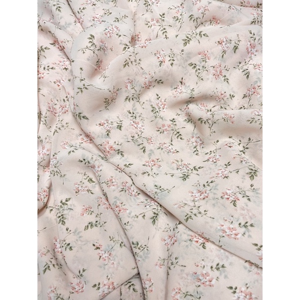 Vải voan Hàn hoa nhí