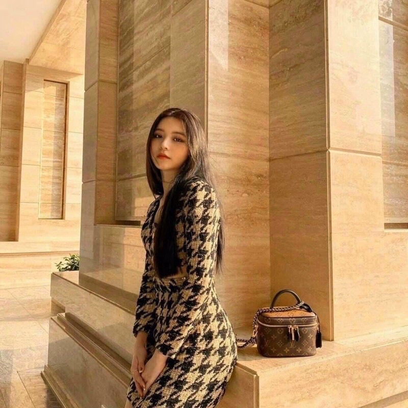 Túi nữ quai xách đeo chéo dáng cốp VANITY   FULLBOX