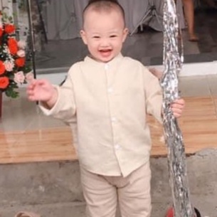 Áo Sơ Mi Dài Tay Cổ Tàu Cho Bé Trai Và Bé Gái Mẫu Mới Nhất