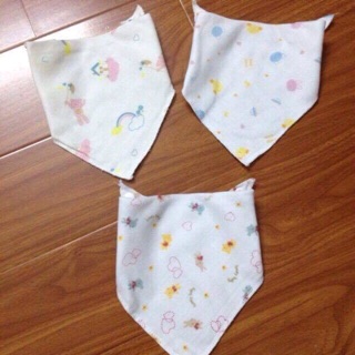 Set 10 Yếm xô tam giác cúc bấm