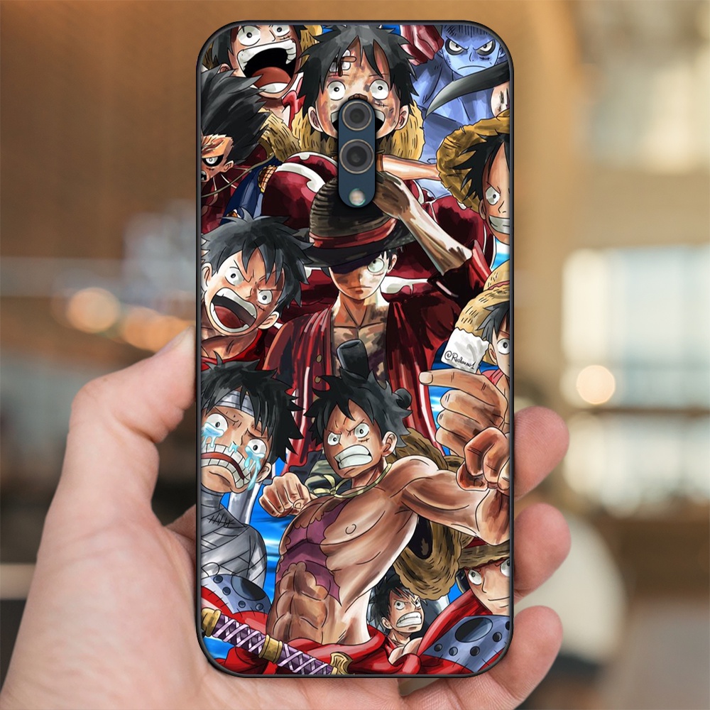 Ốp lưng Oppo K3 viền đen in hình Luffy One Piece