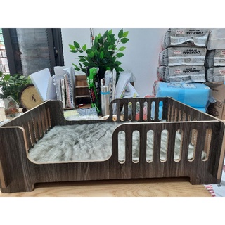 Giường nằm bằng gỗ cho thú cưng