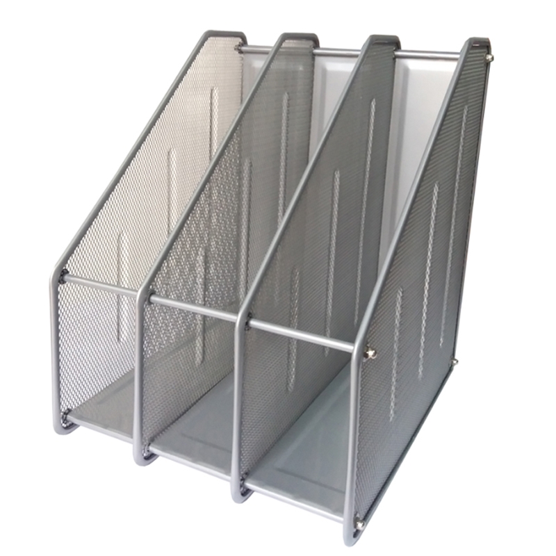 Khay Đựng Tạp Chí Toppoint 3 Ngăn HY3212 - Mẫu 2 - Màu Xám - Toppoint