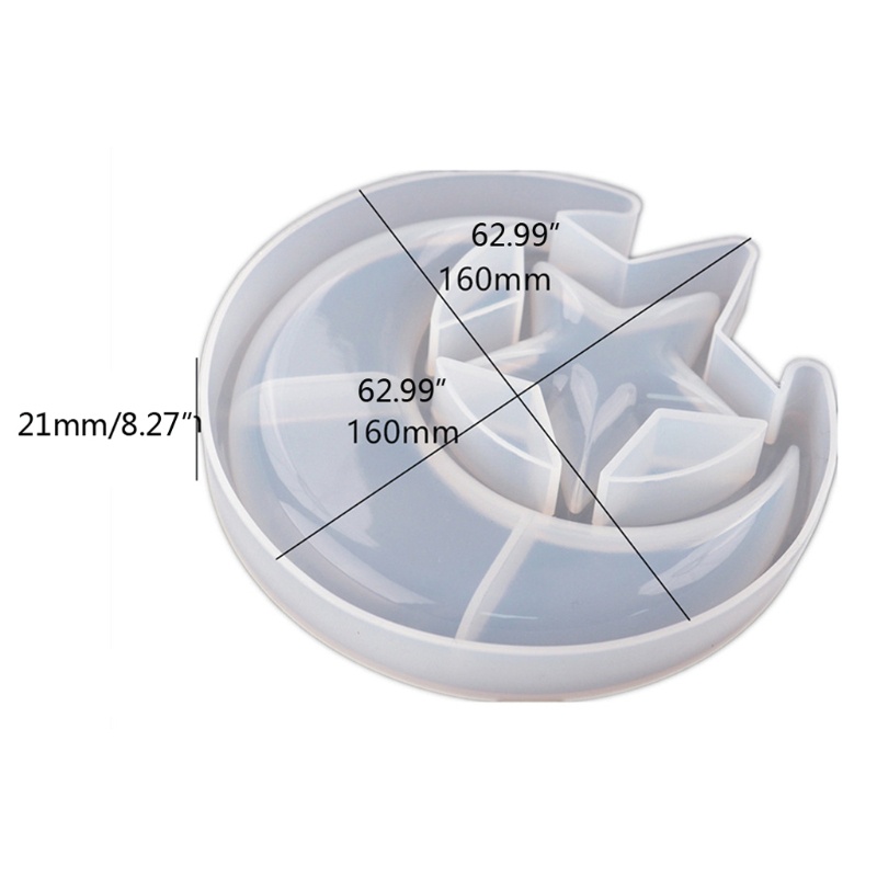 Sa Khuôn Silicon Làm Đồ Thủ Công Hình Trăng Sao