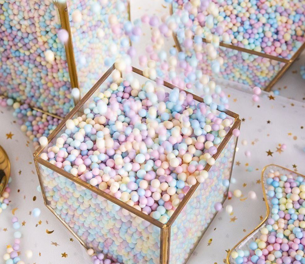 50g Bóng Xốp Tròn Nhiều Màu Sắc Dùng Để Trang Trí Thủ Công