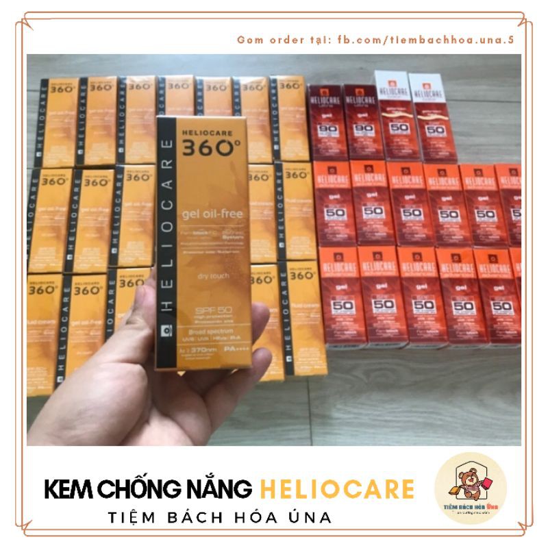 [Bill Spain] Kem chống nắng HELIOCARE Ultra SPF90, Water gel, Age active fluid, Pigment solution fluid