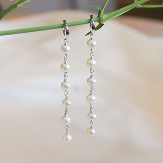 Bông tai dây dài bạc Handmade Míya Jewellery