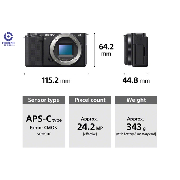 Máy ảnh Sony ZV-E10 | Máy ảnh ZVE10 cho Vlogger Youtuber | Chính Hãng
