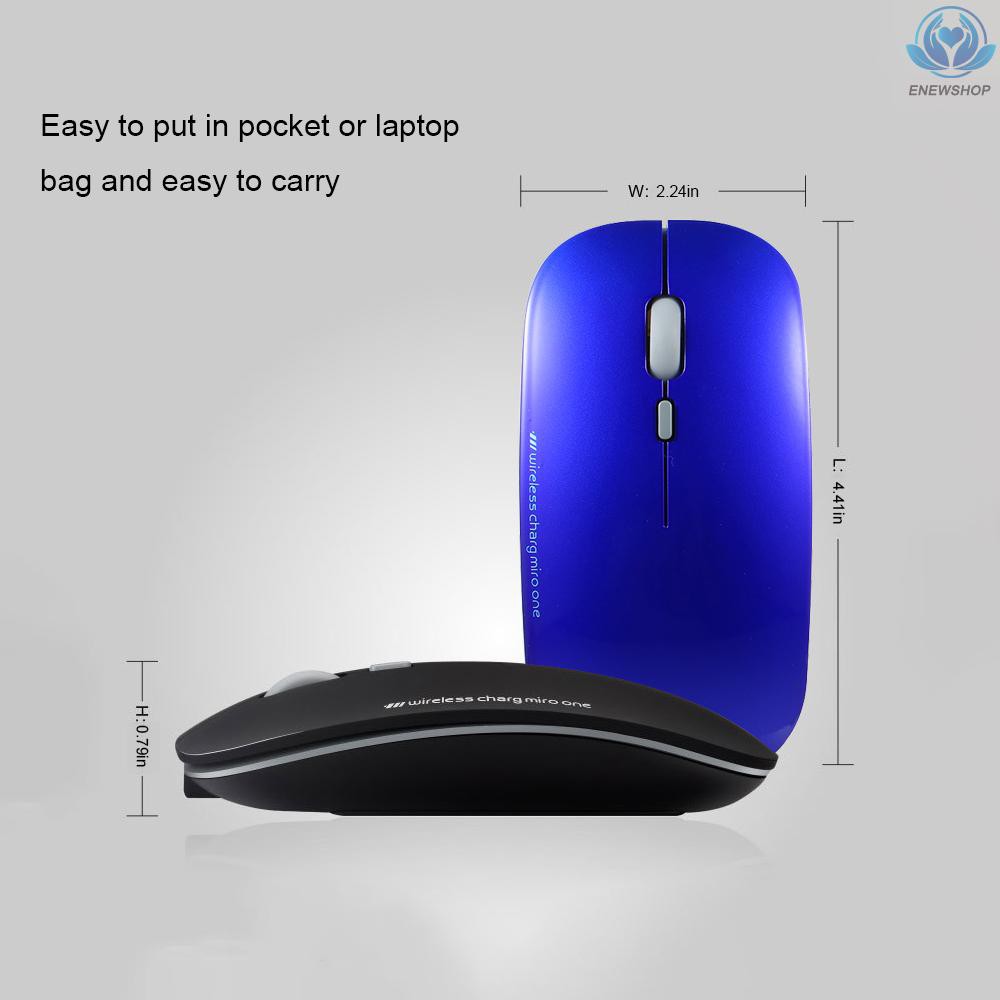 【enew】Wireless Mouse Wireless Silent Mouse USB Charging Mouse 2.4G Ultra Thin for Laptop PC Desktop