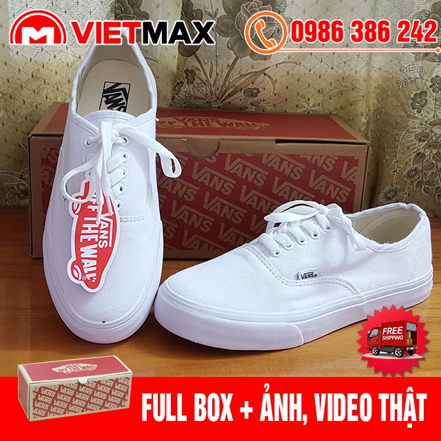 🎁 [FREE SHIP + BOX] Giày Thể Thao Vns Classic Trắng Full Hàng Việt Nam