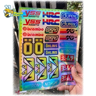 Combo tem dán trang trí xe máy Crom 7 màu giá rẻ