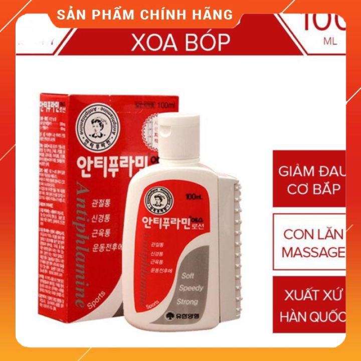 Dầu nóng Hàn Quốc Antiphlamine 100ML - Dầu nóng Antiphlamine Chính hãng Hàn Quốc