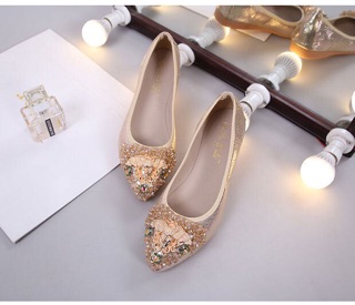 [Order] Giày búp bê đính đá siêu xinh