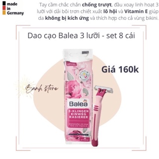 Set dao cạo 3 lưỡi Balea dành cho nữ - nội địa Đức