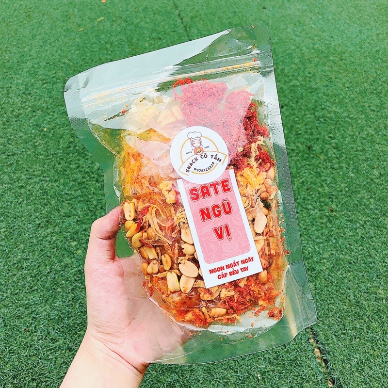Bánh tráng sate ngũ vị mix bò khô khô gà kèm quất ngon ngất ngây Ăn vặt Sài Gòn/Snack Cô Tấm