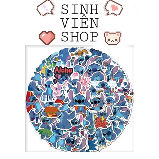 50 Stickers Stitch Disney đáng yêu nhãn dán