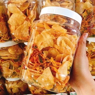 Khoai lang tẩm mắm lắc khô gà siêu ngon (hũ 350g)