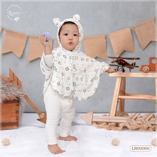 Áo choàng cánh dơi vải sợi tre 2 lớp Luxry cho bé trai, bé gái