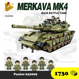 Đồ chơi Lắp ráp Xe Tăng Merkava MK4 - Panlos 632009 Tank Merkava - Xếp hình thông minh - Đồ chơi trí tuệ