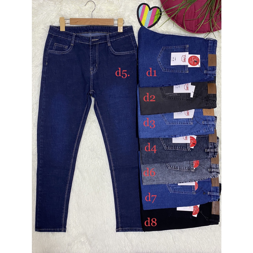 Quần Jeans Nữ BigSize  Vải dày và co giãn nhiều. YuMe-035