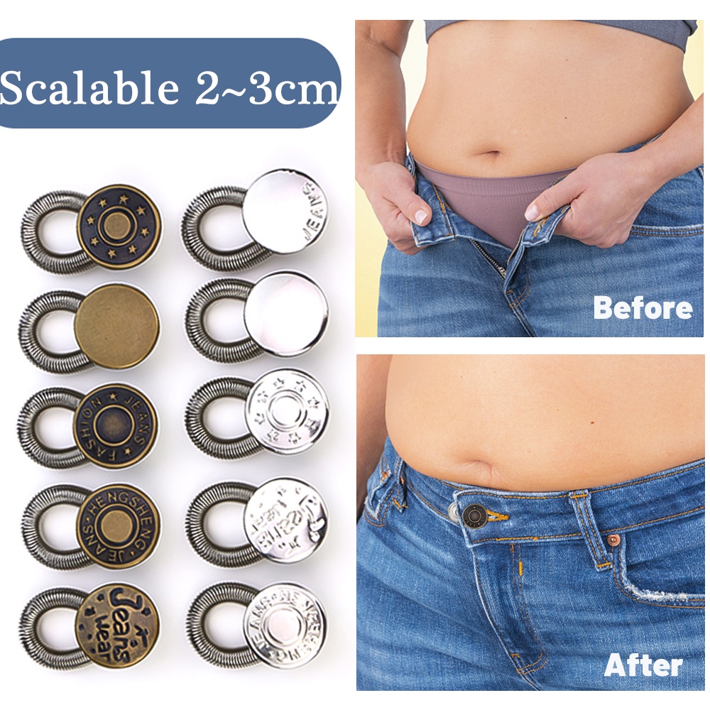 Khóa Kim Loại Gắn Thắt Lưng Quần Jean Có Thể Điều Chỉnh