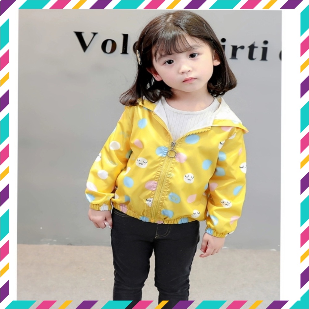 Áo khoác gió bé gái, áo khoác mỏng chất mềm mại cho bé gái, hàng Quảng Châu chất đẹp