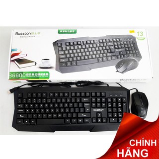 Combo phím chuột Văn Phòng , Học Tập Boston S6600 Bấm cực nhẹ