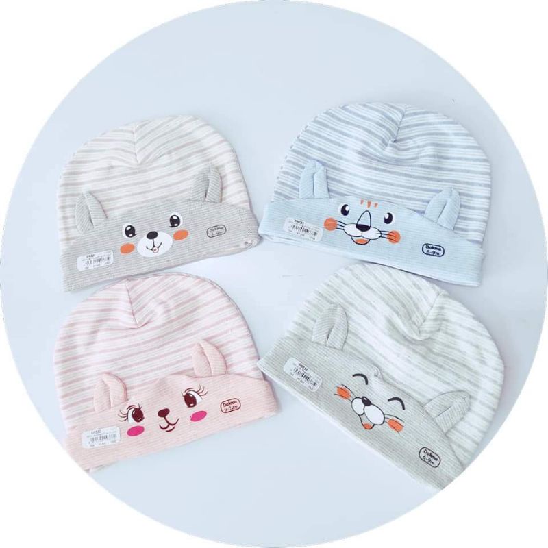 Mũ bo cầu vồng phối tai Dokma size 6m-18m