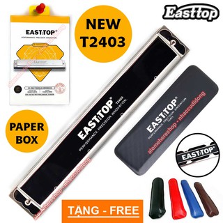 Kèn harmonica tremolo Easttop T2403 New Phiên bản mới hộp giấy bản tiếng Anh chuẩn ISO 9001 Key C Bạc Tặng Kèm Bao Nhung