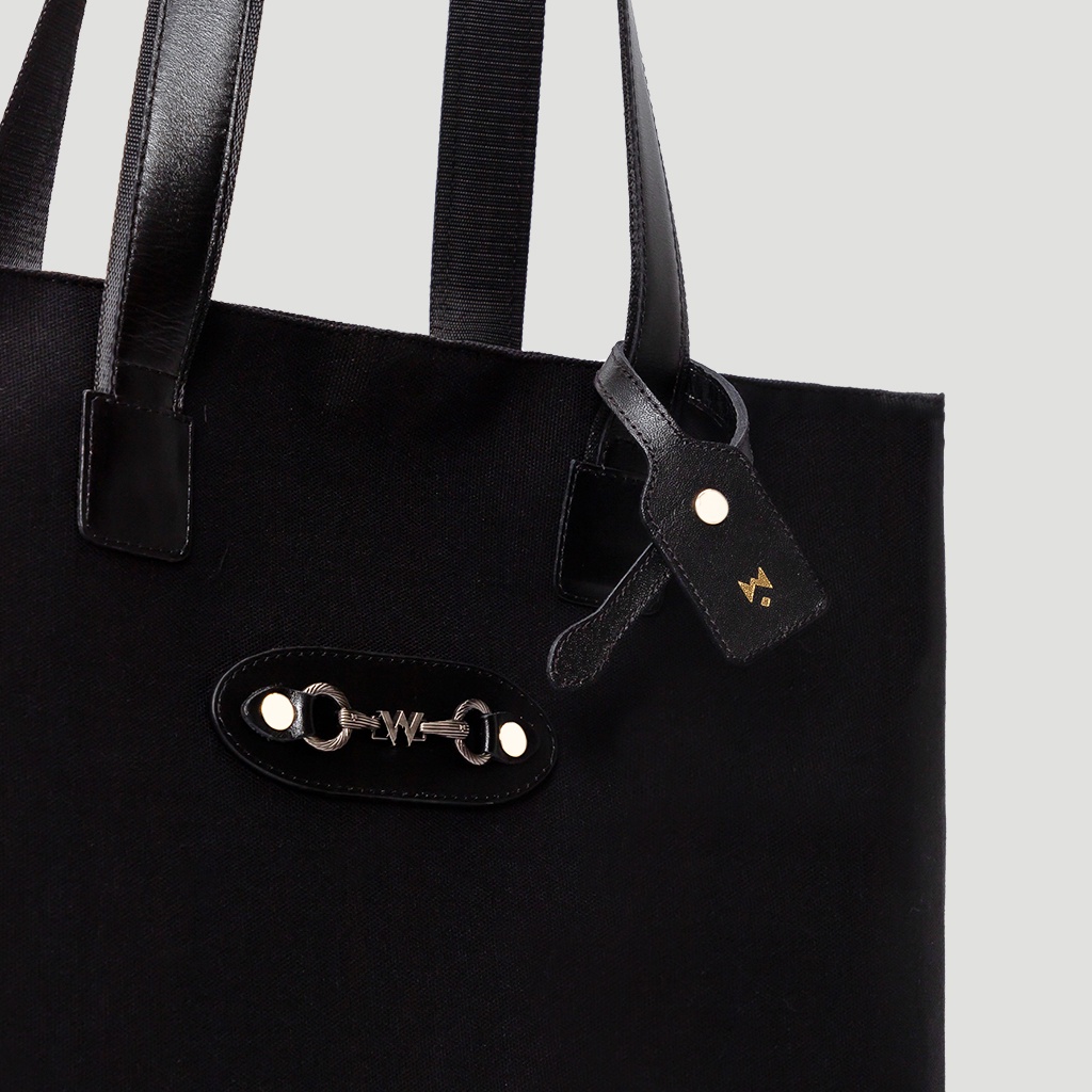 Túi Xách Unisex Nam Nữ THE S-WOLF TOTE BAG - BLACK