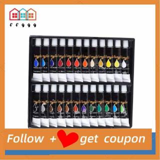 (Hàng Mới Về) Set 24 Màu Vẽ Tranh Sơn Dầu Chất Lượng Cao