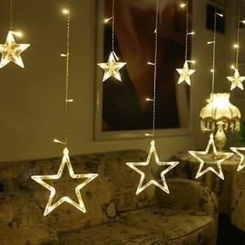 [ SALE TƯNG BỪNG]  Đèn nháy thả mành dạng hình ngôi sao trang trí