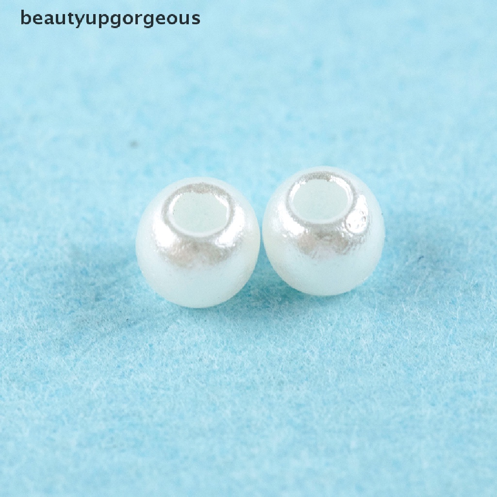 [Beautyupgorgeous] Hạt Ngọc Trai ABS Giả Màu Trắng Be Dùng Làm Trang Sức DIY
