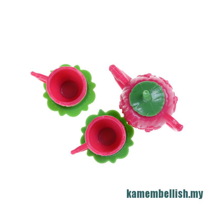 Set 3 Ấm Trà Đồ Chơi Cho Nhà Búp Bê Mới