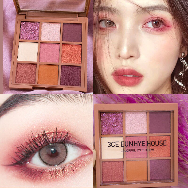 [HOT] ✨PHẤN MẮT 3CE 9 Ô EUNHYE HOUSE✨