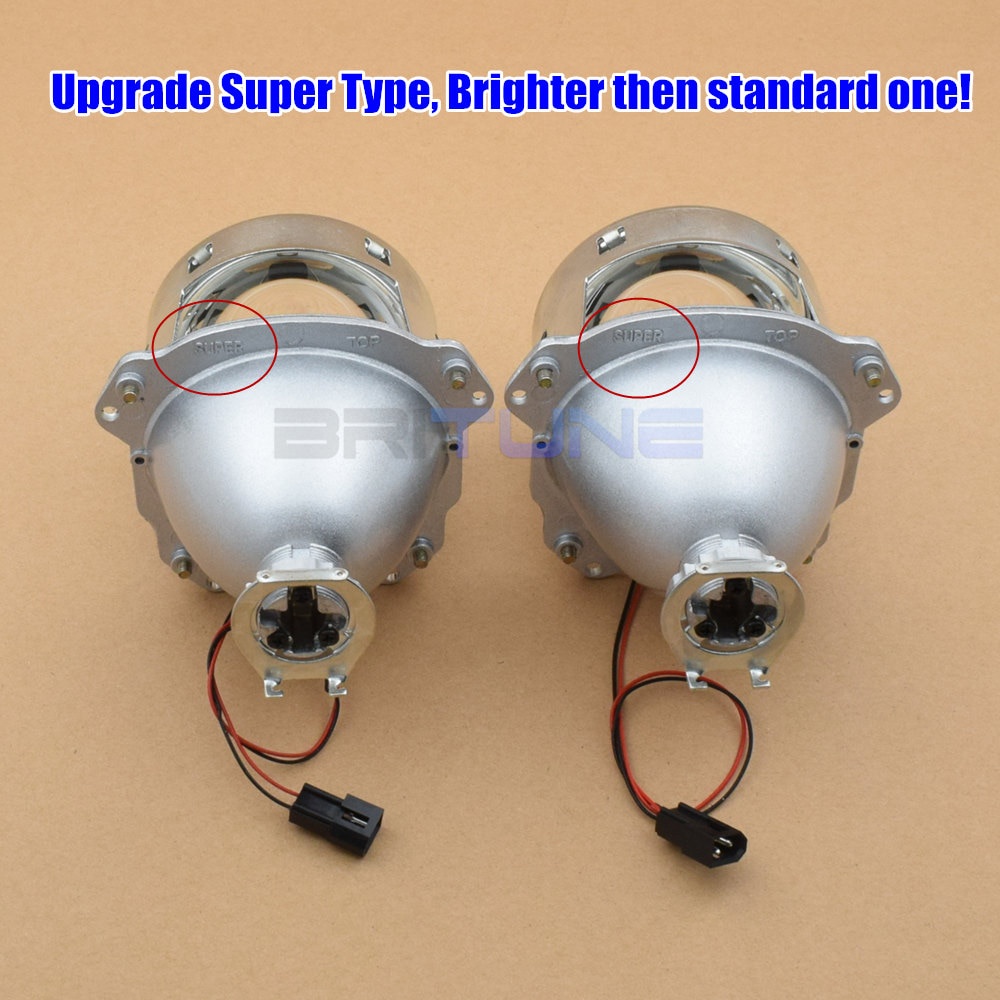 Đèn Pha LED H7 H4 Bi-xenon 3.0 inch H1 HID Bằng Kim Loại Thông Dụng Cho Xe Hơi / Xe Máy