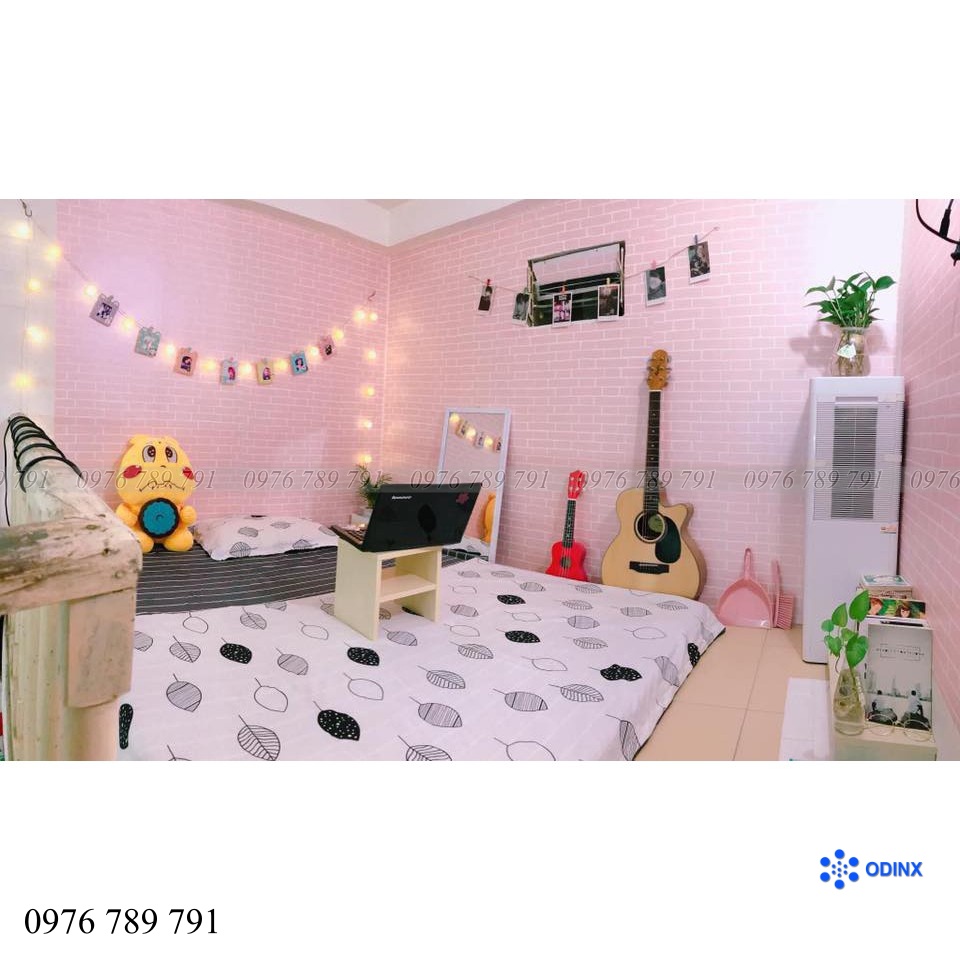 10m Giấy Dán Tường GIẢ GẠCH- XI MĂNG- GỖ  Có Keo Sẵn khổ rộng 45cm ODINX