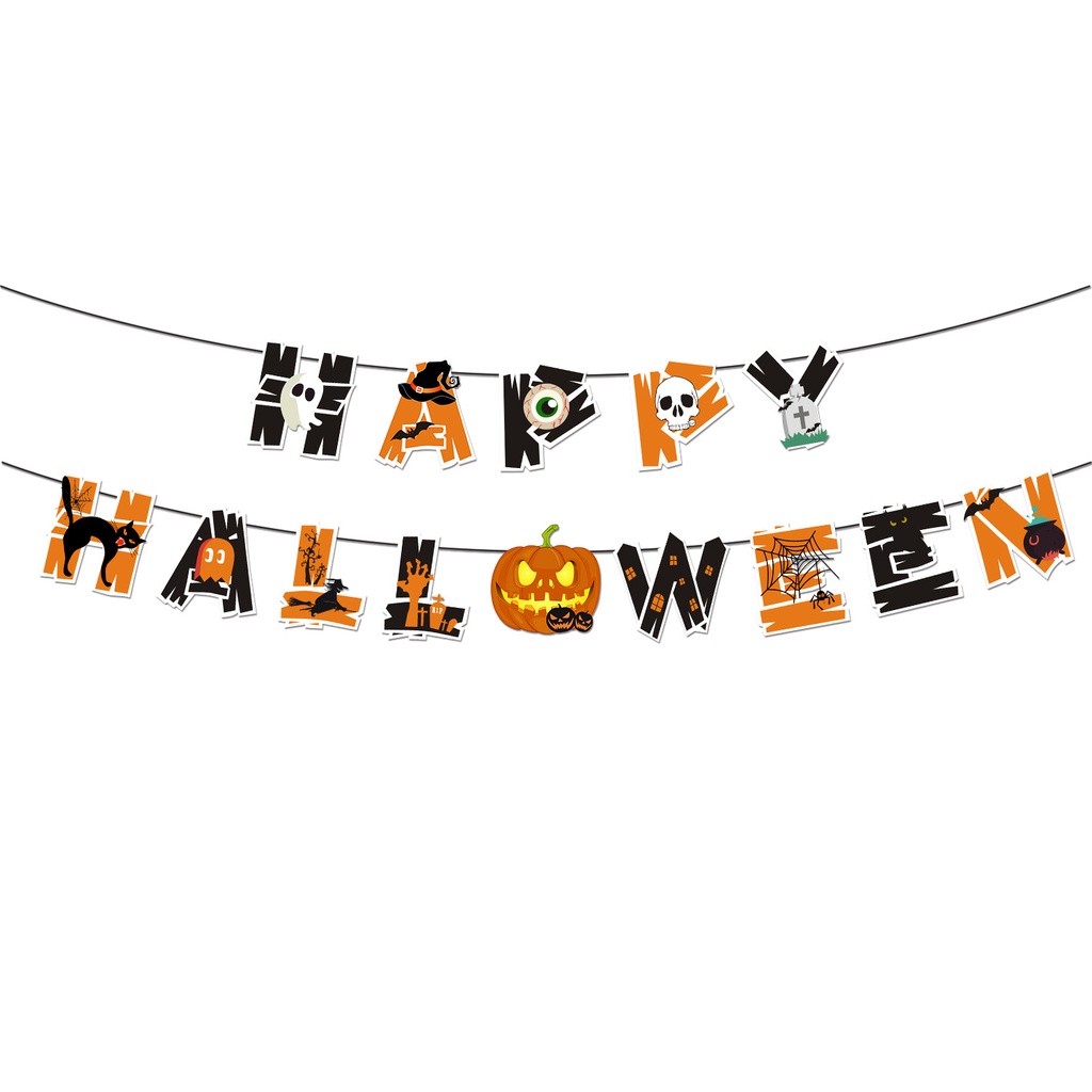 Dây Cờ Treo Trang Trí Lễ Hội halloween