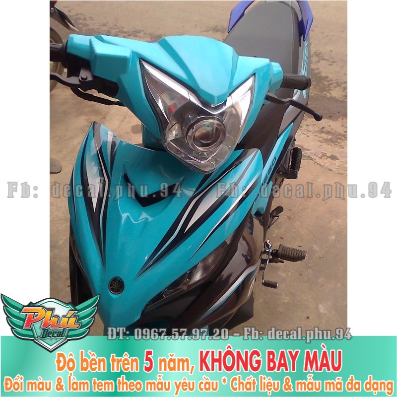 Tem rời exciter 135 Xanh đen -1