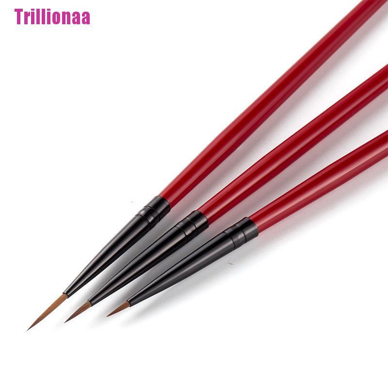 Bộ 3 Cọ Vẽ Trang Trí Móng Tay Nghệ Thuật