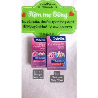 D3 Ostelin liquid cho bé trên 6 tháng