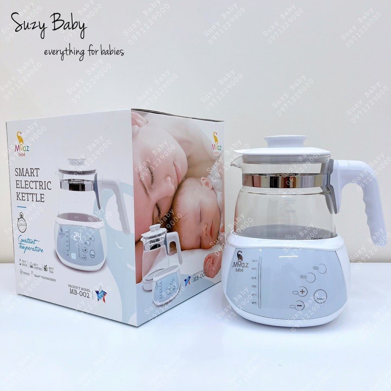 ẤM ĐUN VÀ HÂM NƯỚC MOAZ BEBE 1000ml